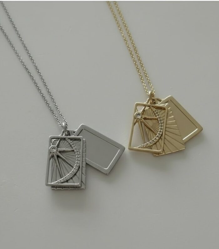 MADALYON ÇELİK KOLYE